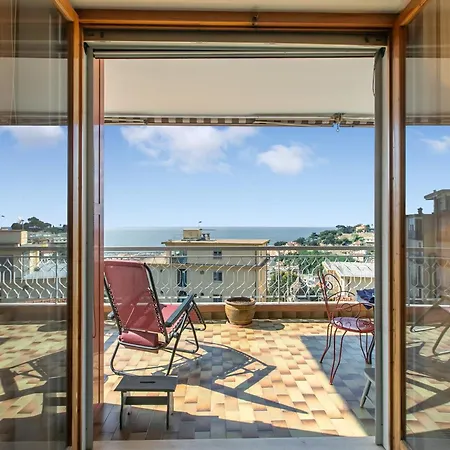 Casa Rattana With Panoramic Terrace & Sea View - Happy * San Remo